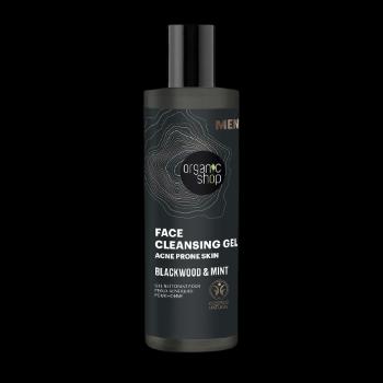 ORGANIC SHOP Čistiaci gél na pleť Blackwood a mäta 200 ml