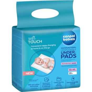 Canpol babies Disposable Underpads suport pentru schimbat scutecele de unică folosință 33x45 cm 20 buc