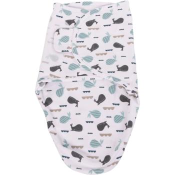 Bo Jungle B-Wrap Small Ocean Whales păturică de înfășat 3,2-6,4kg 1 buc