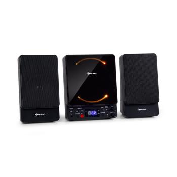 Auna Microstar, microsistem, sistem vertical, CD player, bluetooth, port USB, telecomandă