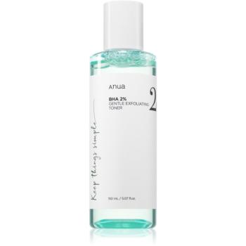 Anua BHA 2% Gentle Exfoliating Toner tonic exfoliant delicat pentru ten acneic 150 ml