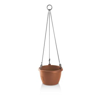 Gardenico Samozavlažovací závěsný květináč Marina terakota, pr. 30 cm, pr. 30 cm