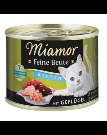 MIAMOR Feine Beute Kitten Poultry hrana pisoi, cu pasare 185g