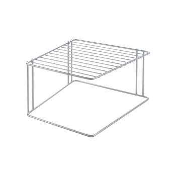 Ezüstszínű acél kiegészítő polc 25x25 cm Boxe – Metaltex