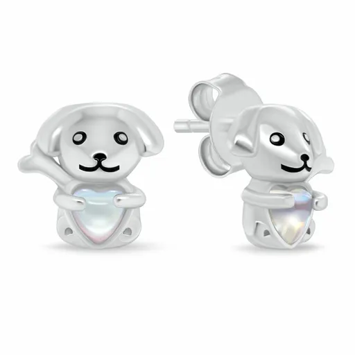 Brilio Silver Cercei drăguți din argint Câini EA1204W