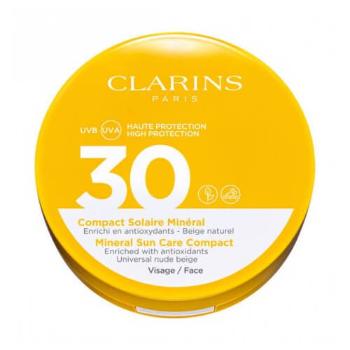 Clarins Fluid compact tonifiant de față cu efect protector SPF 30 (Mineral Sun Care Compact) 15 g