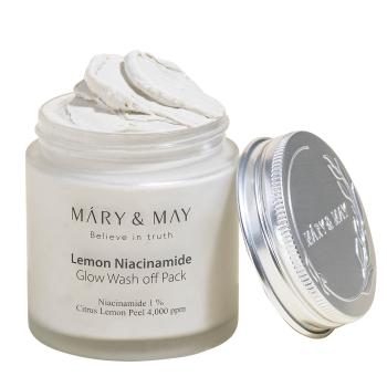 MARY & MAY Mască de față iluminatoare Lemon Niacinamide Glow Wash off Pack 125 g