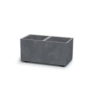 Ghiveci de flori SIERRA CASE BETON EFFECT 57,7 cm, gri
