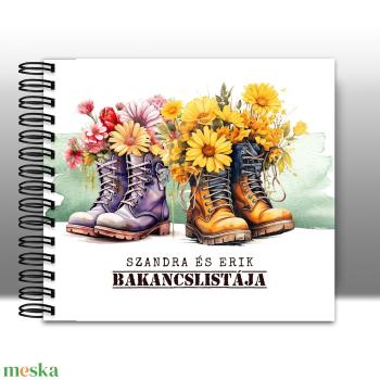 Pároknak Bakancslista Napló - karácsonyi ajándék ötlet / évfordulóra / nászajándékba / szülinapra / cél tervező