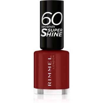 Rimmel 60 Seconds Super Shine lac de unghii culoare 320 Rapid Ruby 8 ml