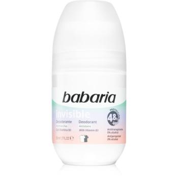 Babaria Deodorant Invisible antiperspirant roll-on impotriva petelor albe si galbene 50 ml