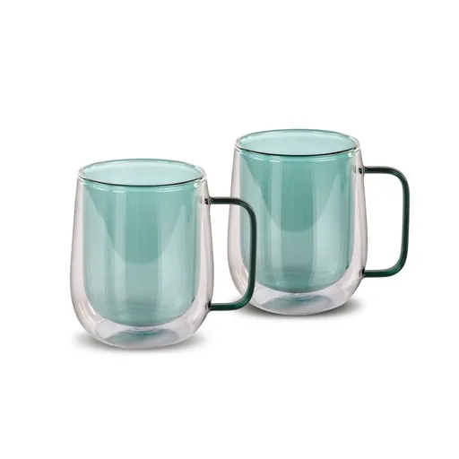 Lamart LT9124 Set de 2 pahare Tea Vaso, 250 ml,verde, verde