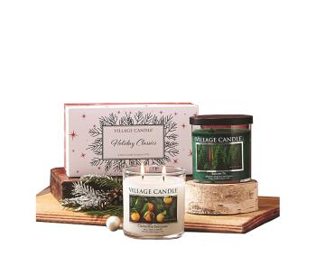 Village Candle Set cadou de lumânări votive în sticlă 2 x 212 g