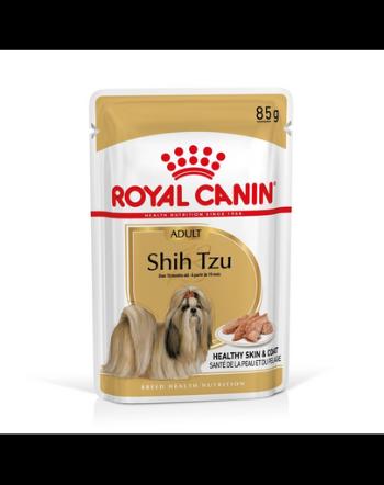 ROYAL CANIN Shih Tzu Adult Loaf 48 x 85 g bucăți în sos, pentru câini shih tzu adulți