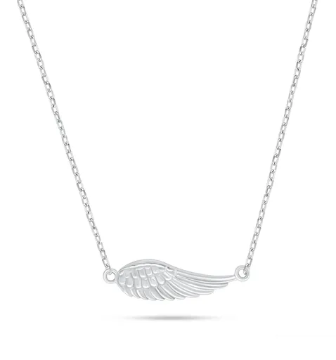 Brilio Silver Colier elegant din argint, cu pandantiv „Aripa Îngerului” NCL214W