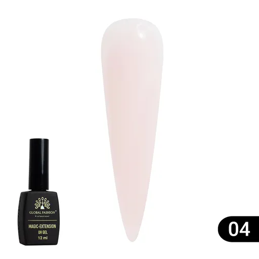 Gel Constructie Unghii Magic Extension 12 ml, Nude perlat 04, TPO Free