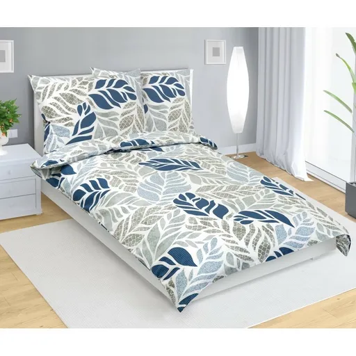 Lenjerie de pat din bumbac Variace albastru, 140 x200 cm, 70 x 90 cm