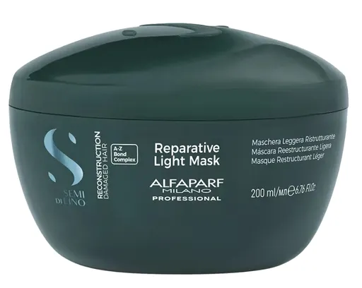 Alfaparf Milano Mască intensivă pentru păr fin și deteriorat Semi Di Lino Reconstruction (Reparative Light Mask) 200 ml