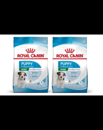 ROYAL CANIN Mini Puppy hrana uscata pentru catei intre 2 si 10 luni rase mici 16 kg (2 x 8 kg)