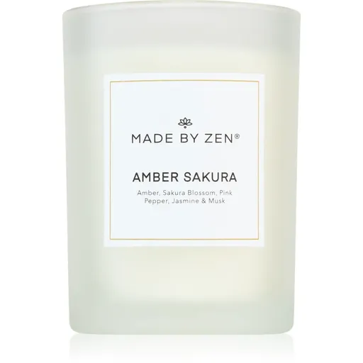 MADE BY ZEN Amber Sakura lumânare parfumată 250 g