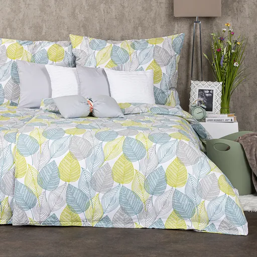 Lenjerie bumbac 4Home Nordic Leaves, 140 x 200 cm, 70 x 90 cm, 140 x 200 cm, 70 x 90 cm