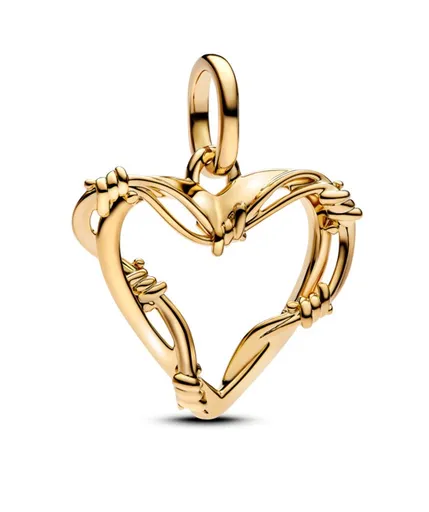 Pandora Pandantiv placat cu aur Inimă Shine ME 762526C00