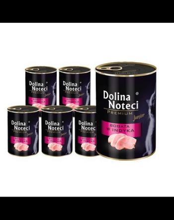 DOLINA NOTECI Premium Junior Conserve pentru pisoi, cu curcan 12x400 g