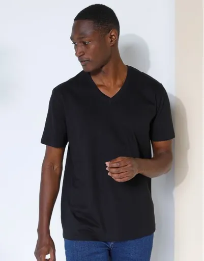 Tricou cu decolteu în V și mâneci scurte