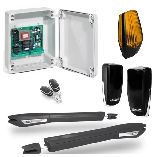 Kit automatizare poarta batanta Motorline JAG400-KIT, 2x5m/canat, 500kg, uz rezidential