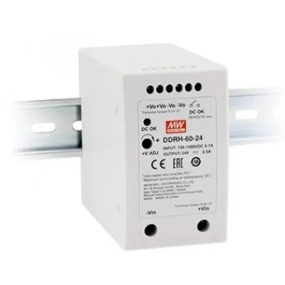 Convertor DC/DC Mean Well DDRH-60-24, 60W, 24V, 2.5A