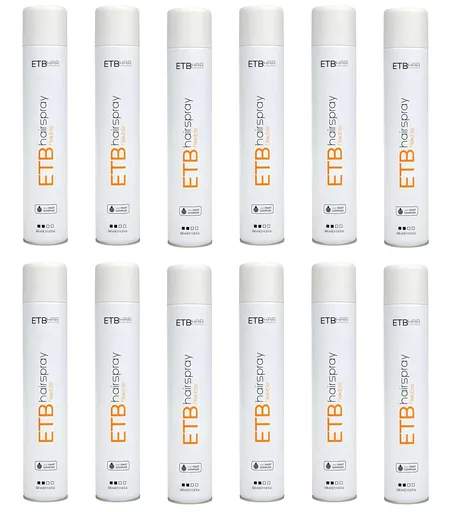 Set 12 - Fixativ Profesional De Par Cu Fixare Flexibila ETB Hair - 500 ML