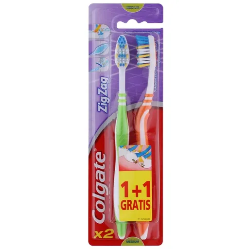 Colgate Zig Zag Medium periuta de dinti Medium 2 pc 2 buc