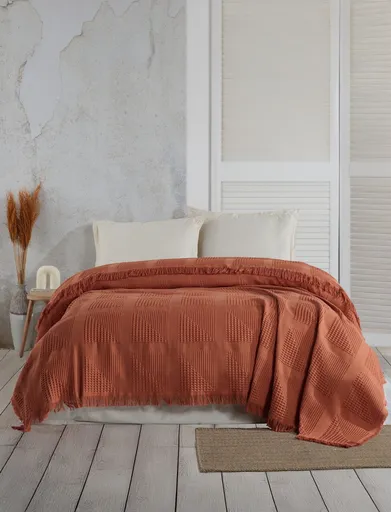 Cuvertura matlasata dubla, L'essentiel Maison, Sirius, Caramiziu