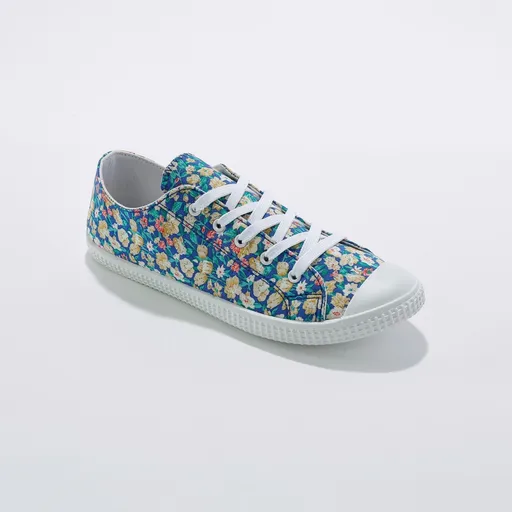 Adidași din pânză cu imprimeu floral