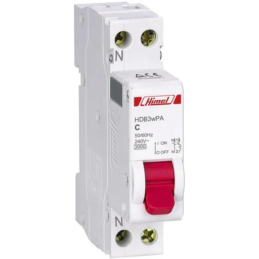 Siguranta automata 1P+N 40A curba C 4.5kA Himel HDB3WPNC40