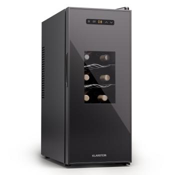 Klarstein Silent Vino 12 Uno Slim, răcitor de vinuri, 30 l / 12 sticle, 5-18 °C, tactil
