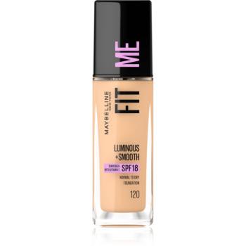 MAYBELLINE NEW YORK Fit Me! tekutý make-up pre rozjasnenie a vyhladenie pleti odtieň 120 Classic Ivory 30 ml