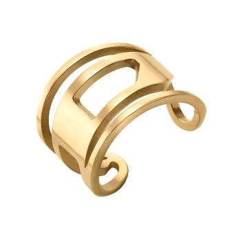 Diesel Inel deschis stilat din oțel placat cu aur DX1569710 54 mm