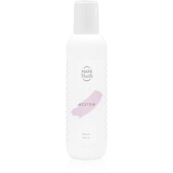NaniNails NANI Peach acetonă pentru a îndepărta gelul de pe unghii 100 ml