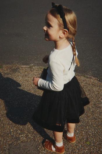 Konges Sløjd gyerek szoknya HALLOWEEN CAT SKIRT COSTUME fekete, mini, harang alakú, KS102186