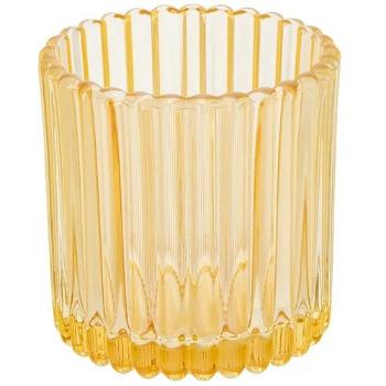 Altom Sklenený svietnik na čajovú sviečku Tealightpr. 8,5 cm, žltá, 