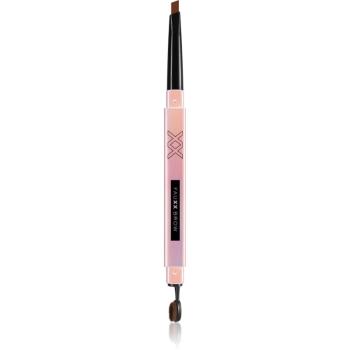 XX by Revolution FAUXX BROW creion pentru sprancene cu pensula culoare Deep Auburn 0.28 g