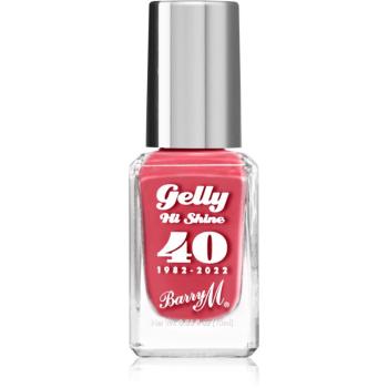 Barry M Gelly Hi Shine "40" 1982 - 2022 lac de unghii culoare Red Velvet 10 ml