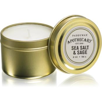 Paddywax Apothecary Sea Salt & Sage lumânare parfumată  în placă 56 g