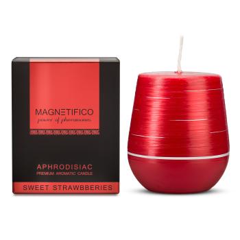 Magnetifico Power Of Pheromones Lumânare parfumată afrodisiacă Sweet Strawberries (Aphrodisiac Candle) 200 g