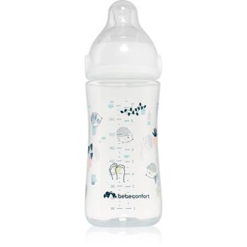 Bebeconfort Emotion Physio White biberon pentru sugari 0-12 m+ 270 ml