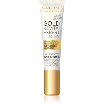 Eveline Cosmetics Gold Revita Expert crema de ochi pentru fermitate cu efect racoritor 15 ml