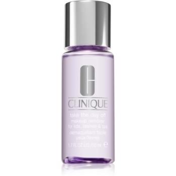 Clinique Take The Day Off™ Makeup Remover For Lids, Lashes & Lips două faze pentru îndepărtarea machiajului de pe ochi și buze 50 ml