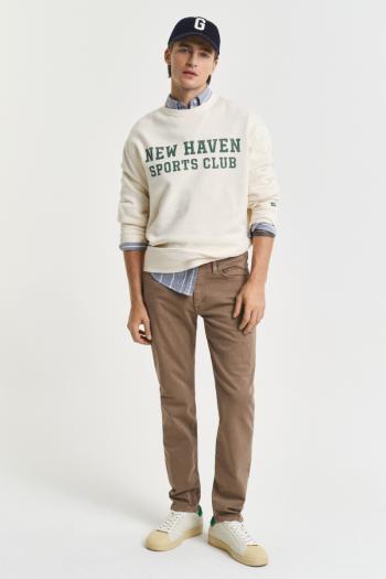 DŽÍNY GANT SLIM DESERT JEANS DESERT BROWN