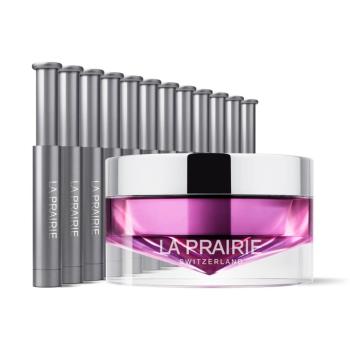 La Prairie Rutină de îngrijire de noapte în două faze pentru reînnoirea celulelor pielii Platinum Rare (Haute-Rejuvenation Mask) 20 ml + 12 x 0,7 ml